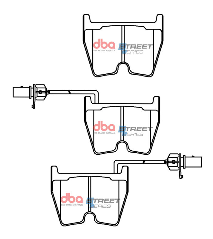 DBA Street Series Brake Pads - DBA 12-18 Audi A6 Street Series Front Brake Pads