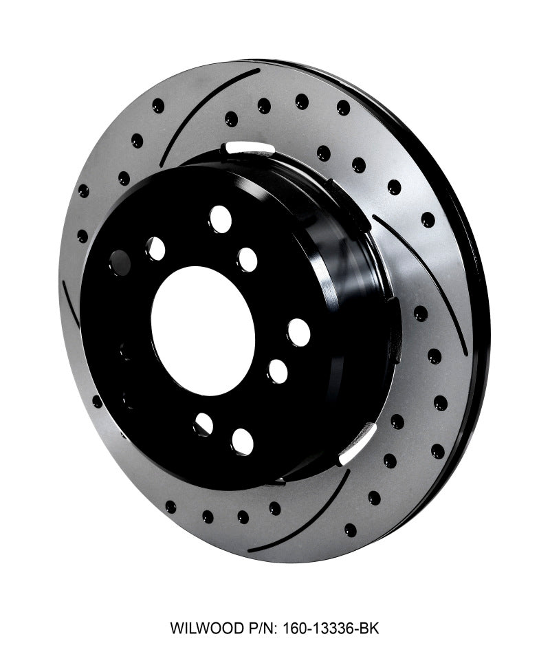 WIL Rotors - Wilwood Rotor-1.91in Offset-SRP-BLK-Drill-RH 12.19 x .810 - 5 x 5.50