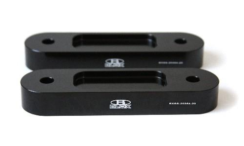 BX Bump Steer Kits - BLOX Honda S2000 Racing Front 20mm Thick Spacer Bump Steer Kit - Black (Lowered 1in and more)