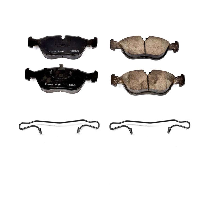 PSB Z17 Evolution Brake Pads - Power Stop 93-97 Volvo 850 Front Z17 Evolution Ceramic Brake Pads w/Hardware