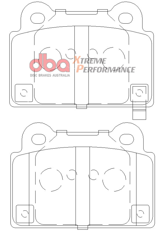 DBA XP650 Brake Pads - DBA 08-14 Mitsubishi EVO XP650 Rear Brake Pads