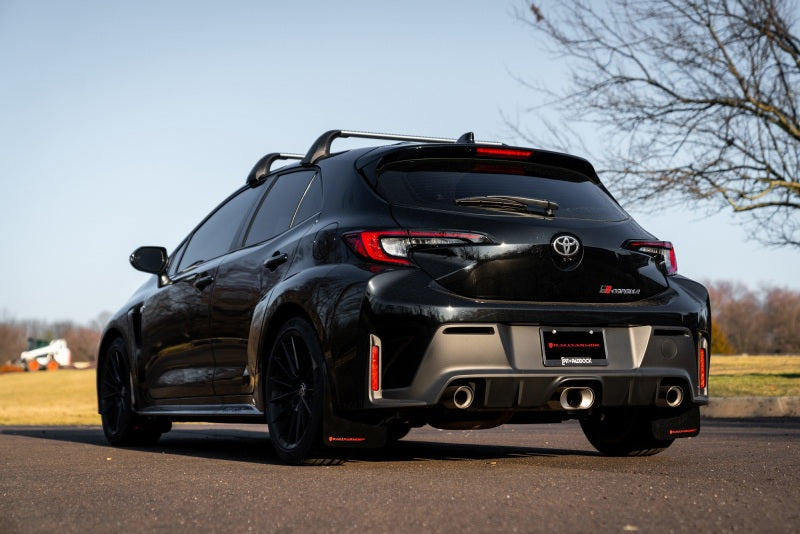 RAL Classic Blk Flap/Grey Logo - Rally Armor 23-25 Toyota GR Corolla Black UR Mud Flap w/Dark Grey Logo