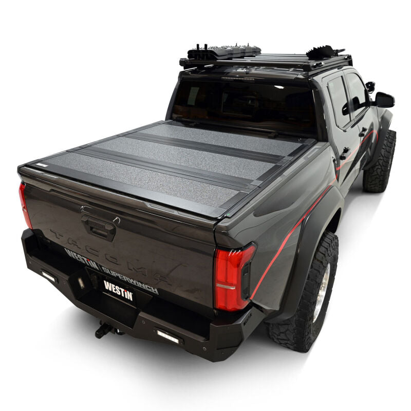 WES Hard Tri-Fold Tonneau Covers - Westin 24-26 Toyota Tacoma 2WD/4WD 5ft. Bed Hard Tri-Fold Tonneau Cover - Black