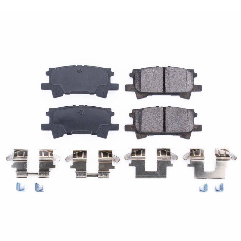 PSB Z17 Evolution Brake Pads - Power Stop 04-06 Lexus RX330 Rear Z17 Evolution Ceramic Brake Pads w/Hardware