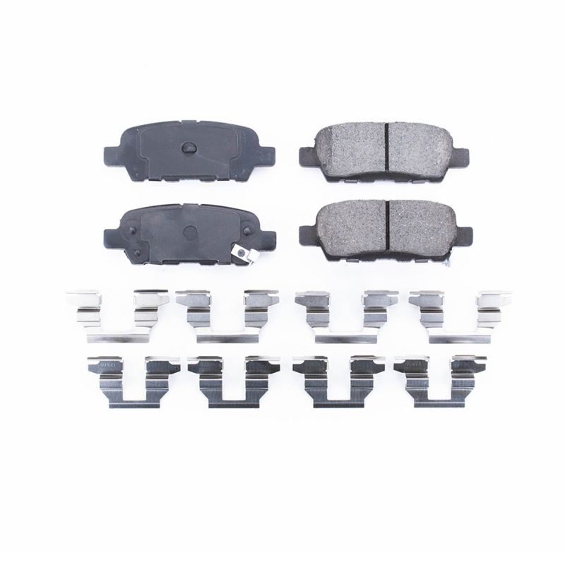 PSB Z17 Evolution Brake Pads - Power Stop 2013 Infiniti EX37 Rear Z17 Evolution Ceramic Brake Pads w/Hardware