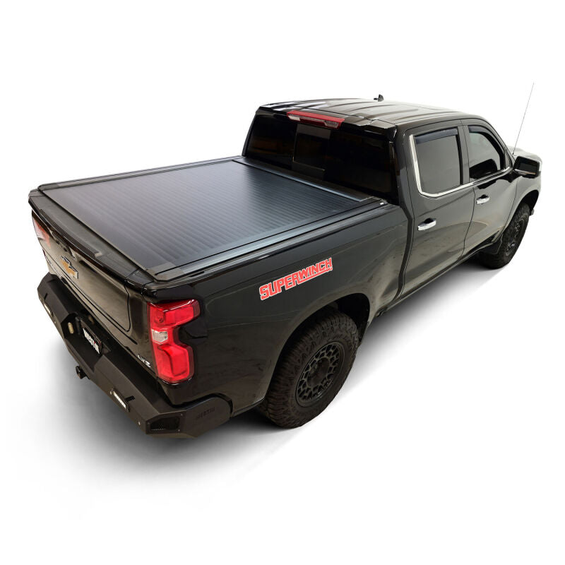 WES Electric Retractable Tonneau - Westin 19-26 Chev/GMC Silverado/Sierra 1500 5ft 8in Bed Electric Retractable Tonneau Cover - Black