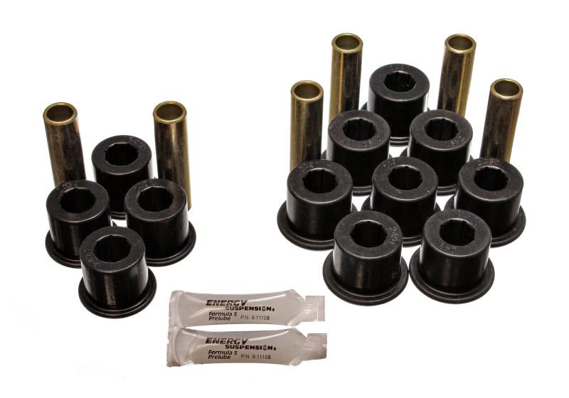 ES Spring/Shackle Bush - Black - Energy Suspension 97-04 Dodge Dakota 2WD / 87-04 4WD Black Rear Leaf Spring Bushing Set