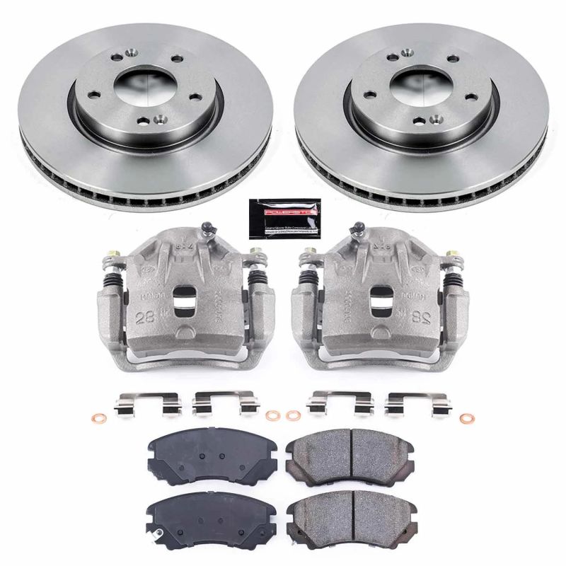 PSB Autospecialty Kit w/Cals - Power Stop 05-09 Hyundai Tucson Front Autospecialty Brake Kit w/Calipers