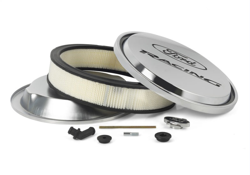 FR Air Cleaners - Ford Racing Chrome Slant Edge Air Cleaner Assembly