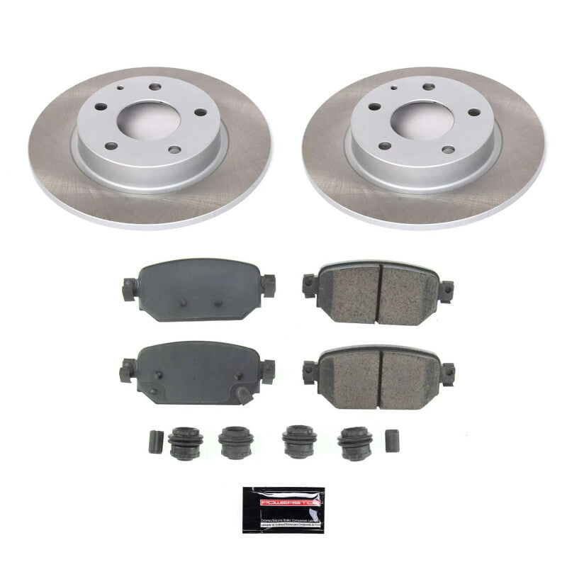 PSB Semi-Coated Rotor Kits - Power Stop 19-21 Mazda CX-3 Rear Semi-Coated Rotor Kit