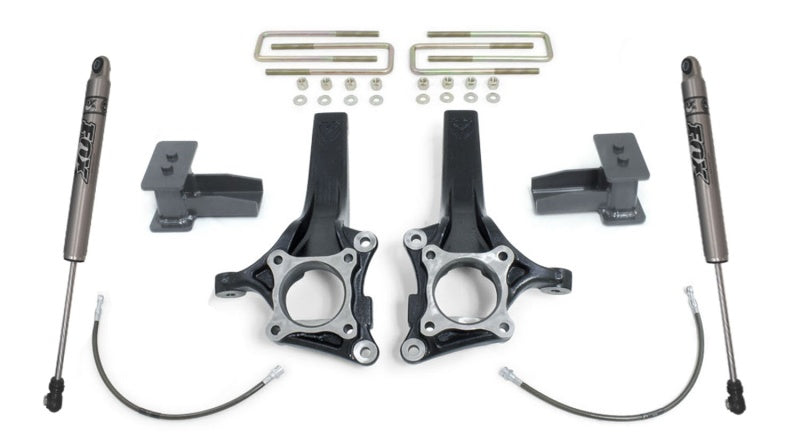 MXT Lift Spindles - MaxTrac 09-14 Ford F-150 2WD 4in/2in MaxPro Elite Spindle Lift Kit w/FOX Shocks