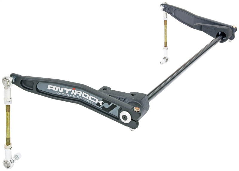 ROK Antirock Sway Bars - RockJock JK Antirock Sway Bar Kit Front Bolt-On Steel Frame Brackets Forged Arms