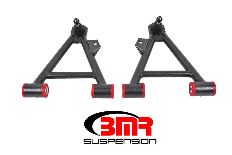 BMR Control Arms - BMR 94-04 Mustang Lower Non-Adj. A-Arms (Coilover Only) w/ STD. Ball Joint (Poly) - Black Hammertone
