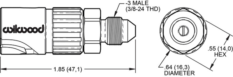WIL Fittings and Adaptors - Wilwood Quick Disconnect - Female Side -3 AN