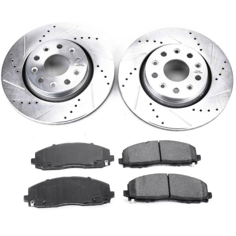 PSB Z23 Evolution Kit - Power Stop 18-19 Jeep Wrangler Front Z23 Evolution Sport Brake Kit