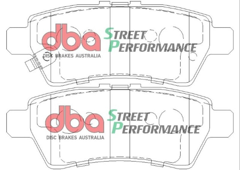 DBA SP Performance Brake Pads - DBA 04-12 Nissan Pathfinder 4.0L SP Performance Rear Brake Pads