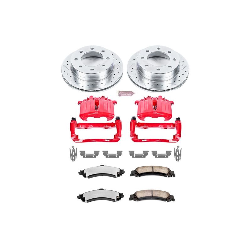 PSB Z36 Truck & Tow Kit w/Cals - Power Stop 2005 Chevrolet Silverado 1500 HD Rear Z36 Truck & Tow Brake Kit w/Calipers