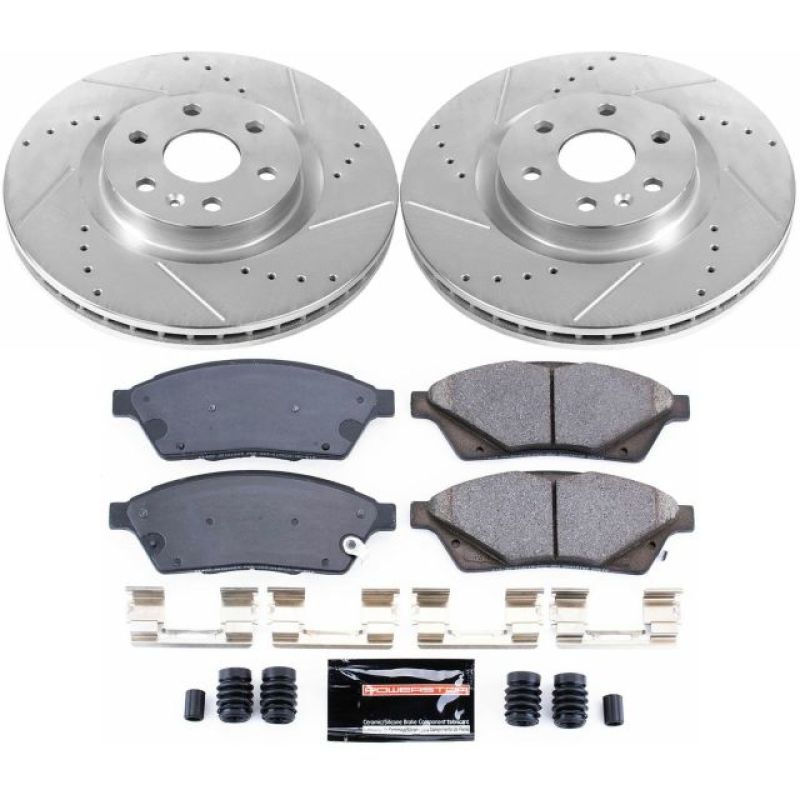 PSB Z23 Evolution Kit - Power Stop 10-16 Cadillac SRX Front Z23 Evolution Sport Brake Kit