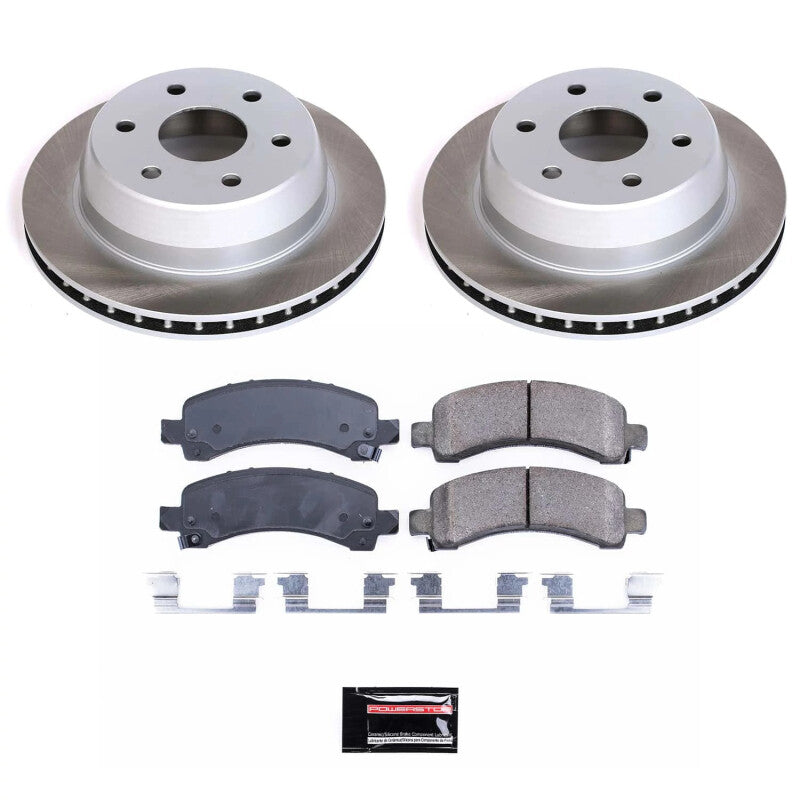 PSB Semi-Coated Rotor Kits - Power Stop 03-06 GMC Yukon XL 1500 Rear Semi-Coated Rotor Kit