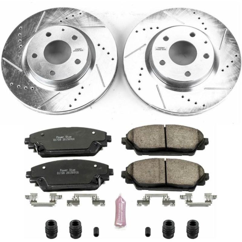 PSB Z23 Evolution Kit - Power Stop 14-18 Mazda 3 Front Z23 Evolution Sport Brake Kit