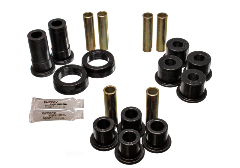 ES Spring/Shackle Bush - Black - Energy Suspension 91-94 Ford Explorer/Bronco II 2WD/4WD Black Rear Leaf Spring Bushing Set