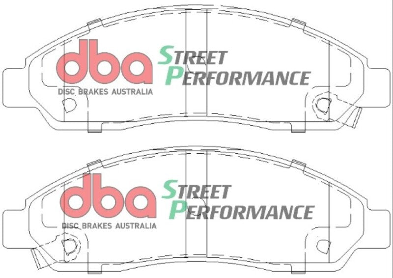 DBA SP Performance Brake Pads - DBA 04-08 Chevrolet Colorado SP Performance Front Brake Pads
