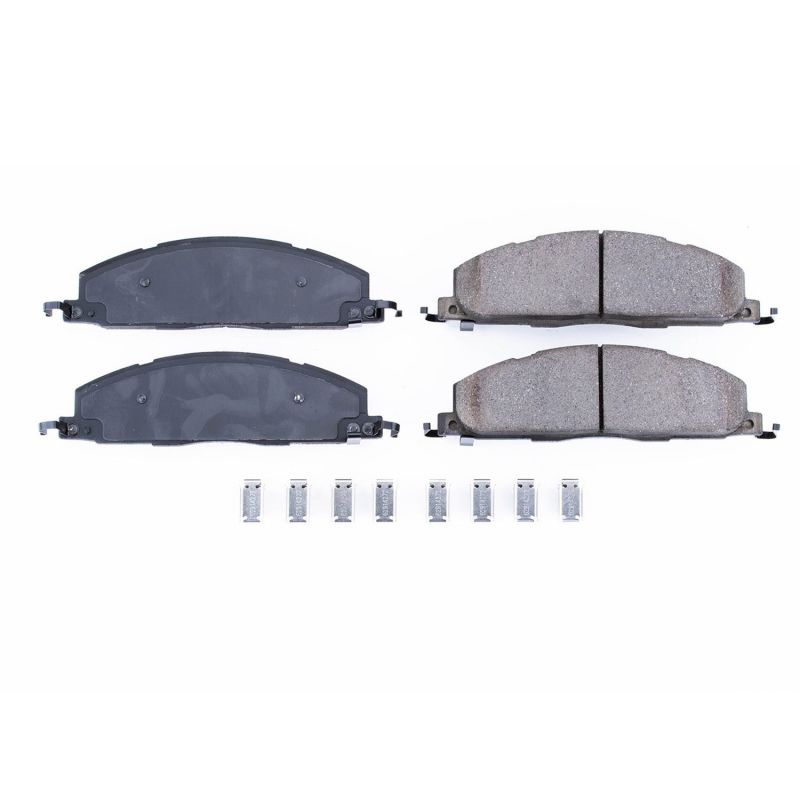PSB Z17 Evolution Brake Pads - Power Stop 09-10 Dodge Ram 2500 Rear Z17 Evolution Ceramic Brake Pads w/Hardware