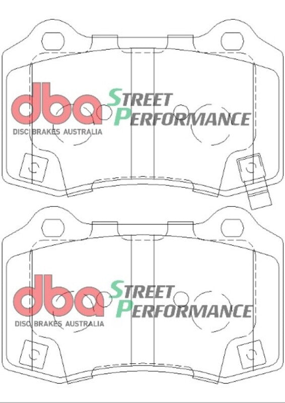 DBA SP Performance Brake Pads - DBA 11-22 Jeep Grand Cherokee SP Performance Rear Brake Pads