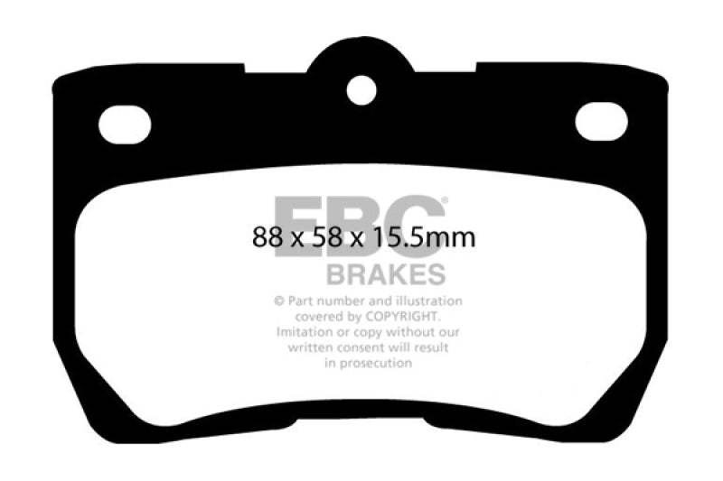 EBC Greenstuff Brake Pad Sets - EBC 06-07 Lexus GS300 3.0 Greenstuff Rear Brake Pads