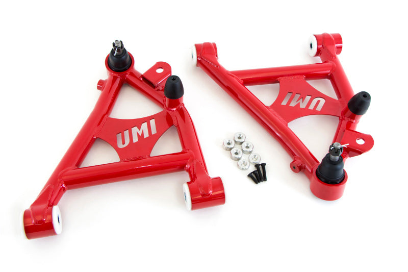 UMI Lower Control Arms - UMI Performance 82-92 GM F-Body Front Lower A-arms Delrin Coilover Specific