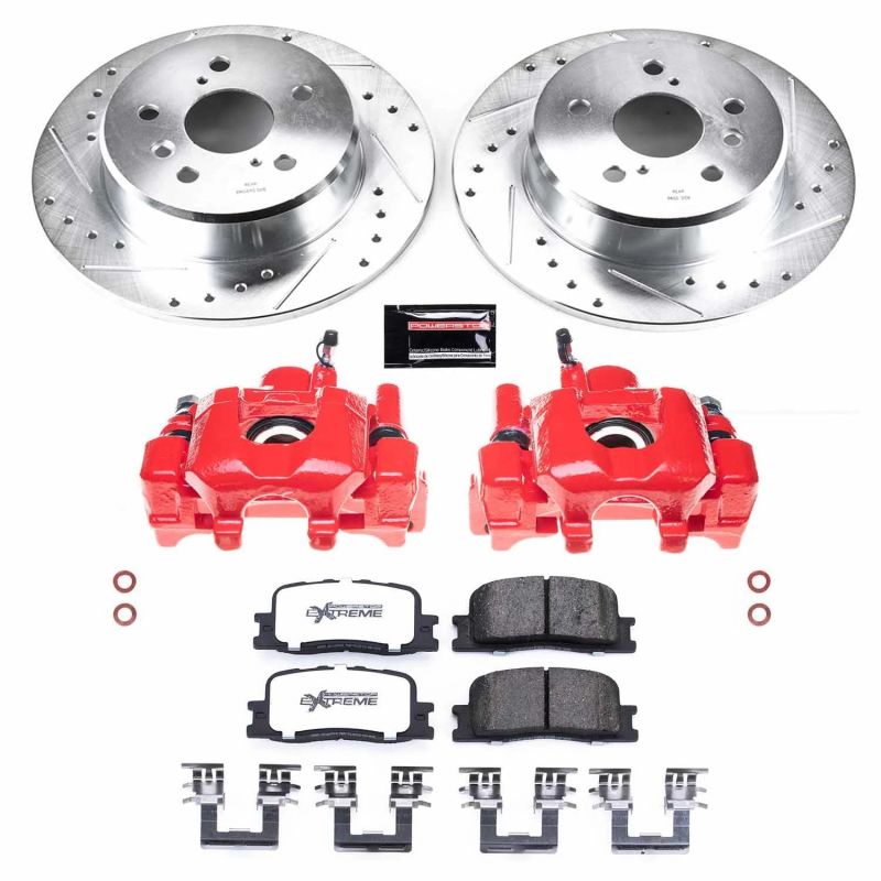 PSB Z36 Truck & Tow Kit w/Cals - Power Stop 01-03 Toyota High Lander Rear Z36 Truck & Tow Brake Kit w/Calipers