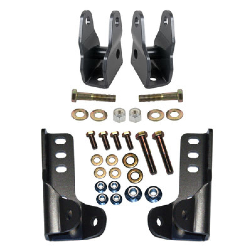 SYN Shock Mounts - Synergy 07-18 Jeep Wrangler JK/JKU Front Lower Shock Extension Brackets
