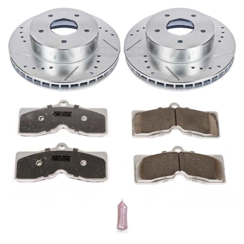 PSB Z26 Street Warrior Kit - Power Stop 63-82 Chevrolet Corvette Front Z26 Street Warrior Brake Kit