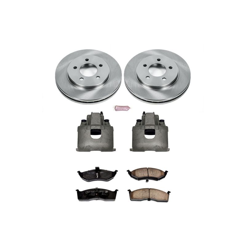 PSB Autospecialty Kit w/Cals - Power Stop 2000 Chrysler Grand Voyager Front Autospecialty Brake Kit w/Calipers