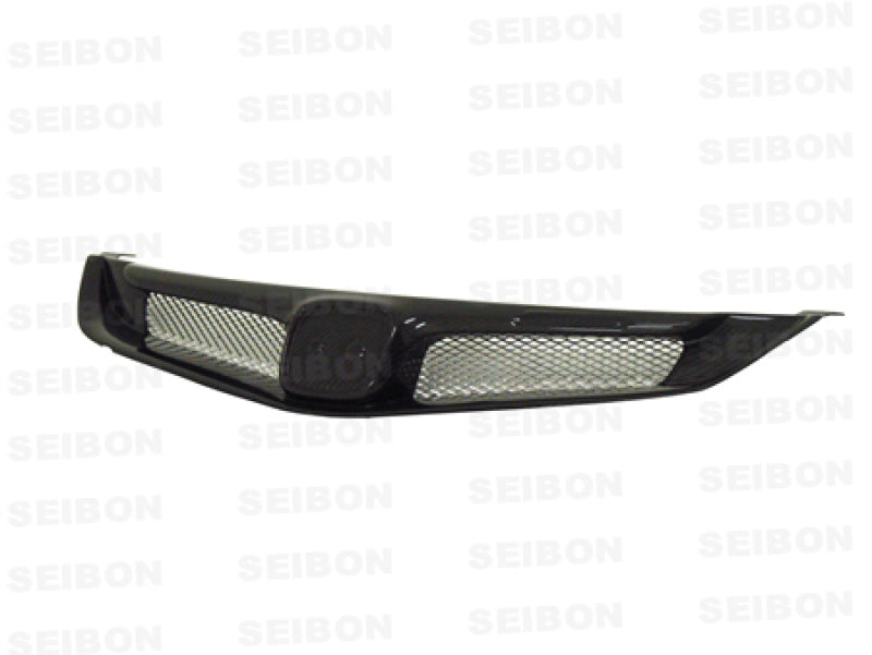 SEI Grilles - Seibon 06-10 Honda Civic 4Dr JDM / Acura CSX MG-Style Carbon Fiber Grill