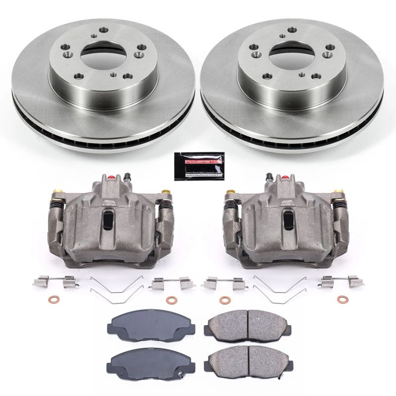PSB Autospecialty Kit w/Cals - Power Stop 12-15 Honda Civic Front Autospecialty Brake Kit w/Calipers