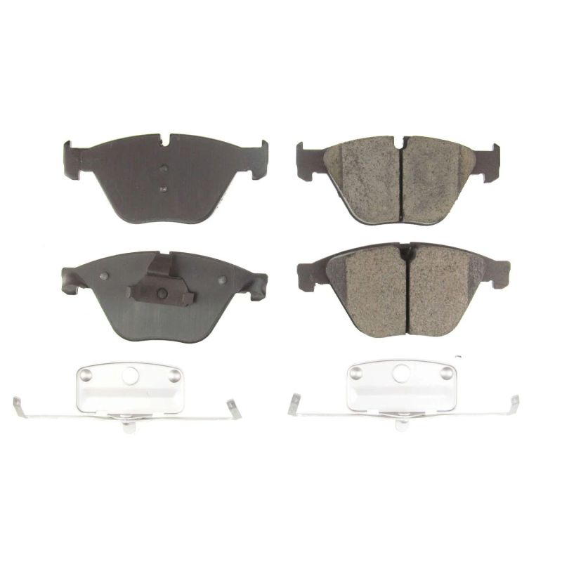 PSB Z17 Evolution Brake Pads - Power Stop 2011 BMW 535i xDrive Front Z17 Evolution Ceramic Brake Pads w/Hardware