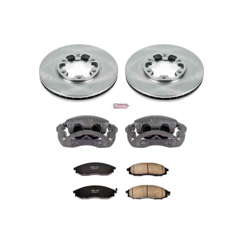 PSB Autospecialty Kit w/Cals - Power Stop 03-04 Nissan Frontier Front Autospecialty Brake Kit w/Calipers