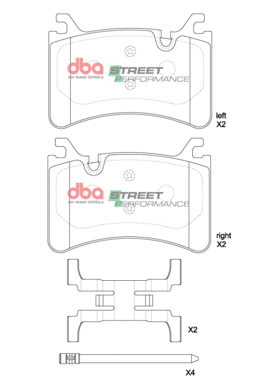 DBA SP Performance Brake Pads - DBA 2016+ Alfa Romeo Giulia Quadrifoglio SP Performance Rear Brake Pads