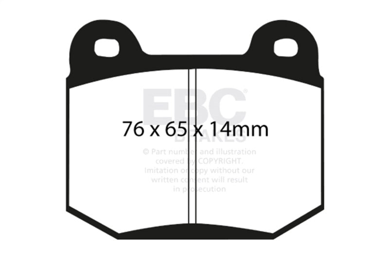 EBC Bluestuff Brake Pad Sets - EBC 99-03 Mitsubishi Lancer Evolution 2.0 Turbo Bluestuff Rear Brake Pads