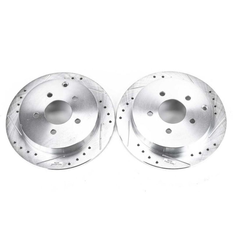 PSB Evolution Drill/Slot Rotor - Power Stop 02-07 Buick Rendezvous Rear Evolution Drilled & Slotted Rotors - Pair