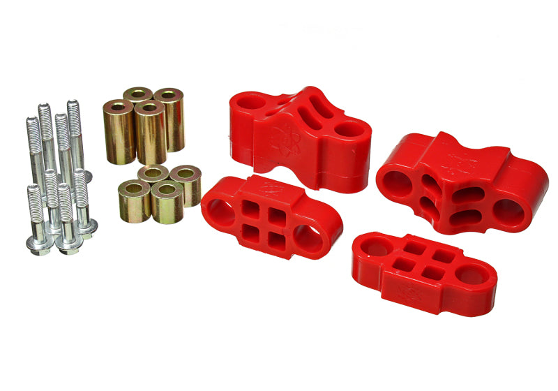 ES Sway Bar Bushings - Red - Energy Suspension Sway Bar Spacer Set - Red