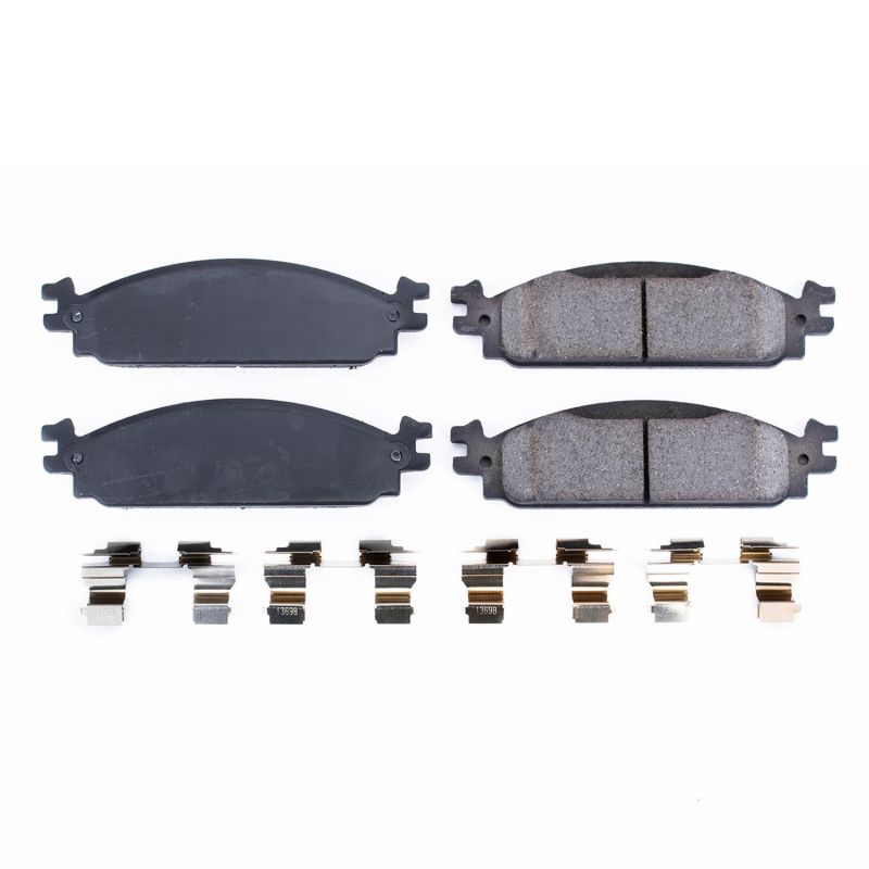 PSB Z17 Evolution Brake Pads - Power Stop 09-11 Ford Flex Front Z17 Evolution Ceramic Brake Pads w/Hardware