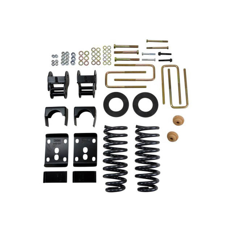 BT Lowering Kit w/o Shocks - Belltech LOWERING KIT 09-13 Ford F150 Ext Cab Short Bed 2WD 2in or 3in F/4in Rear w/o Shocks