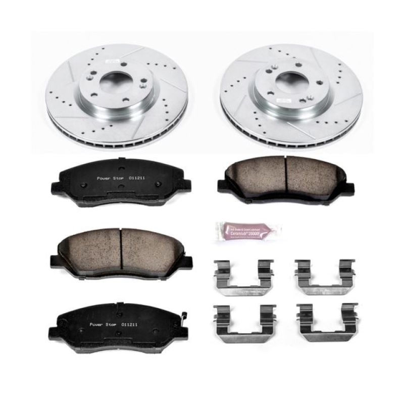 PSB Z23 Evolution Kit - Power Stop 07-09 Hyundai Santa Fe Front Z23 Evolution Sport Brake Kit