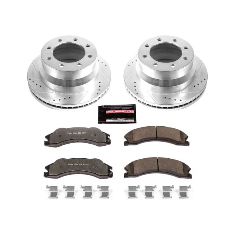PSB Evolution Drill/Slot Rotor - Power Stop 09-20 GMC Savana 4500 Rear Z36 Truck & Tow Brake Kit