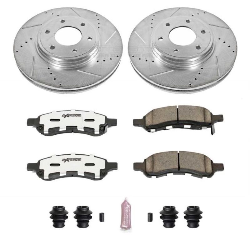 PSB Z26 Street Warrior Kit - Power Stop 06-09 Chevrolet Trailblazer Front Z26 Street Warrior Brake Kit