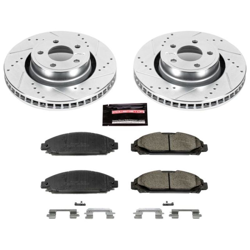 PSB Z23 Evolution Kit - Power Stop 15-19 Ford Mustang Front Z23 Evolution Sport Brake Kit