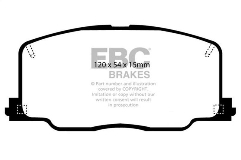 EBC Ultimax2 Brake Pad Sets - EBC 90-91 Lexus ES250 2.5 Ultimax2 Front Brake Pads