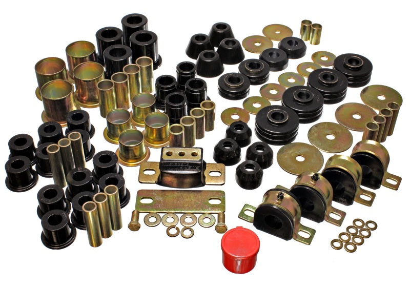 ES Hyper-Flex Sets - Black - Energy Suspension 73-80 Chevrolet / GMC 2WD 1/2 Ton Pickup Black Hyper-flex Master Bushing Set